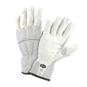 Leather Utility Garden Gloves Kevlar Palms Medium